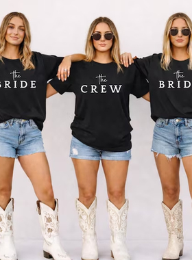 The Bride Bachelorette Wedding Party Women T Shirt女士短袖