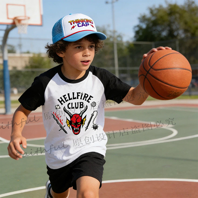 美剧时尚T恤奇物怪语短袖纯棉