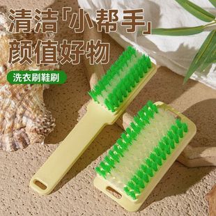 加厚老式鞋刷子硬毛洗鞋刷地毯刷家用洗衣刷长柄刷清洁地板刷神