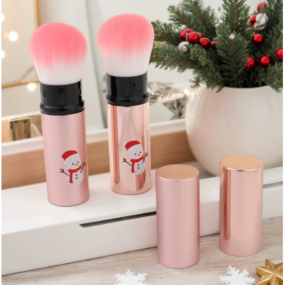 新款圣诞伸缩刷 单支便携化妆刷礼品腮红刷软毛刷化妆刷套组,彩妆/香水/美妆工具,化妆刷,淘宝优惠券,粉丝福利购,淘宝优惠卷