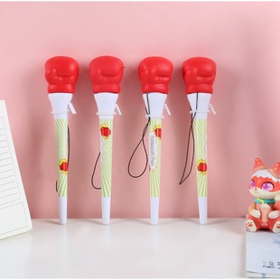 爆款趣味拳头造型中性笔创意弹跳中性笔学生减压文具礼品笔