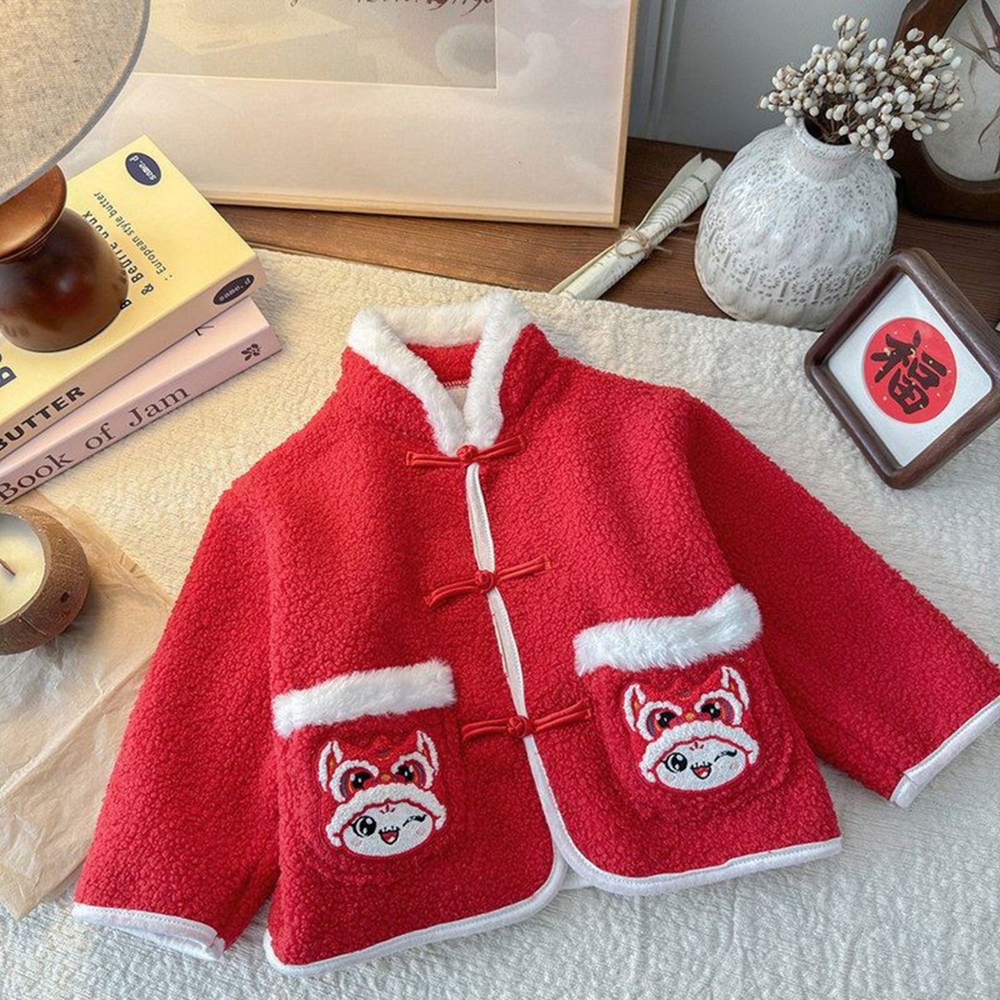 新年款超厚拜年服女童开衫外套A类冬款加厚加绒童装中国风红色,童装/婴儿装/亲子装,普通外套,淘宝优惠券,粉丝福利购,淘宝优惠卷
