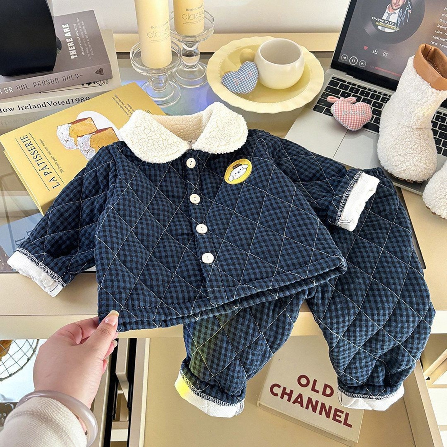 秋冬新款儿童三层夹棉卡通家居服韩版冬款男女童睡衣宝宝保暖套装,童装/婴儿装/亲子装,家居服套装,淘宝优惠券,粉丝福利购,淘宝优惠卷