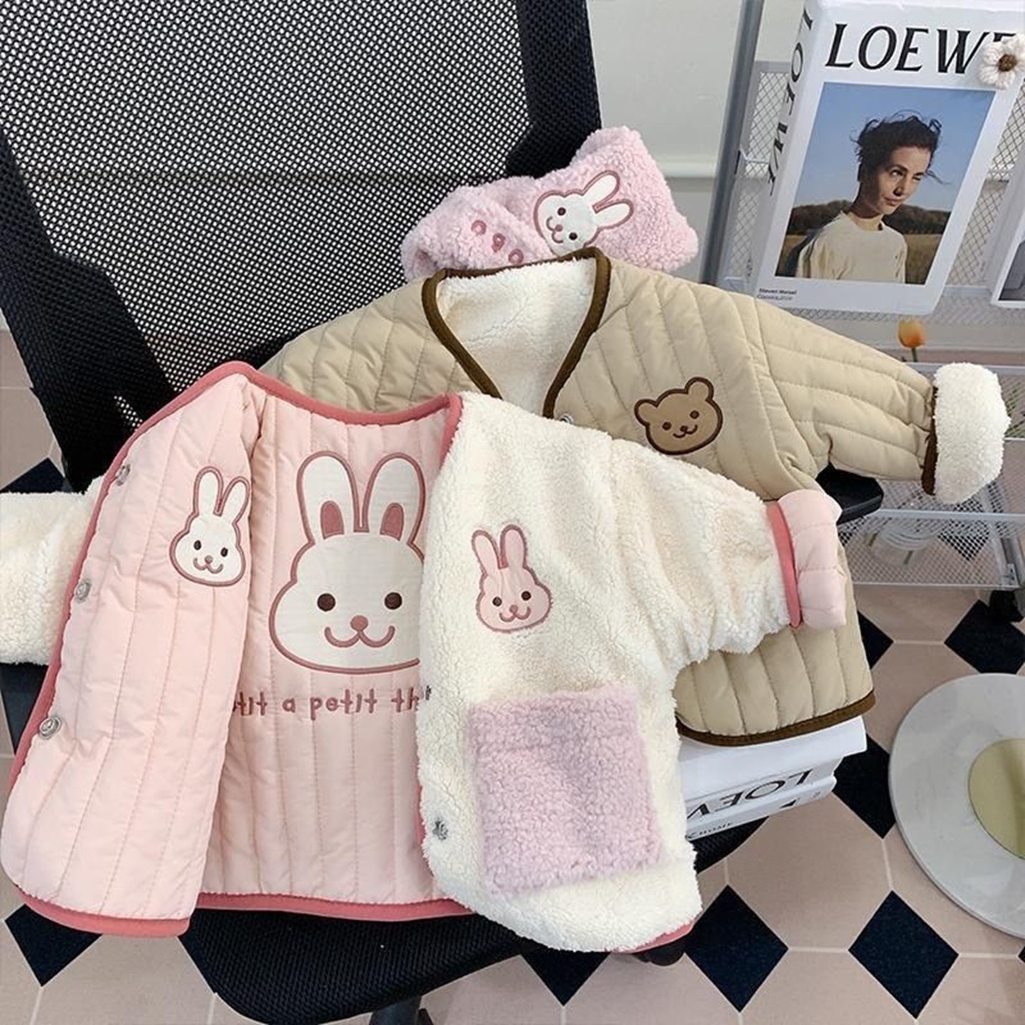 男女童冬季棉衣加厚两面穿洋气2023秋冬装新款儿童夹棉外套保暖,童装/婴儿装/亲子装,普通外套,淘宝优惠券,粉丝福利购,淘宝优惠卷