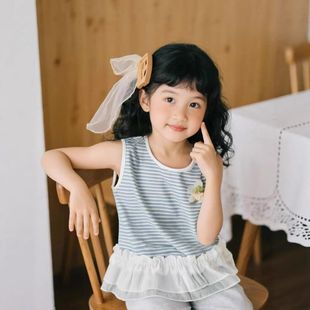 款 休闲背心甜美风清晰女童慵懒风 上夏季 背心爆款