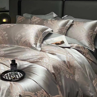 特价包邮新款欧式轻奢贡缎提花四件套1.51.8米床上用品磨毛四件套