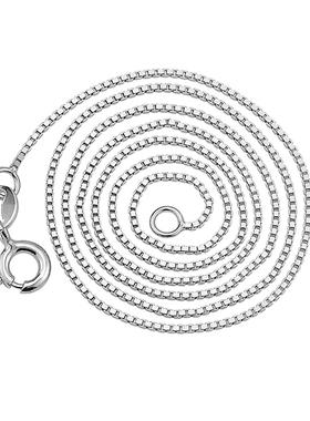 哲尔琦S925银短款盒子链闺蜜