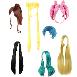 动漫Cos配饰美少女战士月野兔小小兔火野丽水野亚美海王满Cos假发