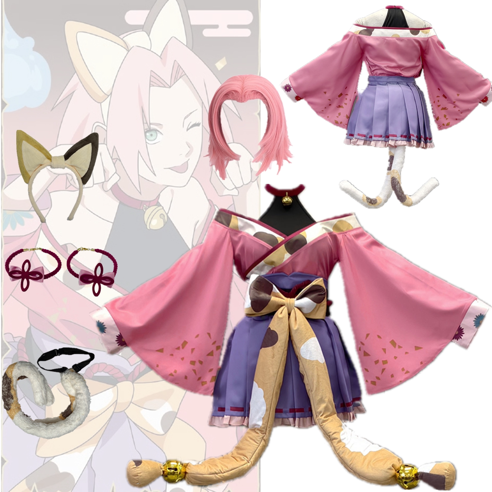 猫又樱春野樱火影忍Cosplay女装