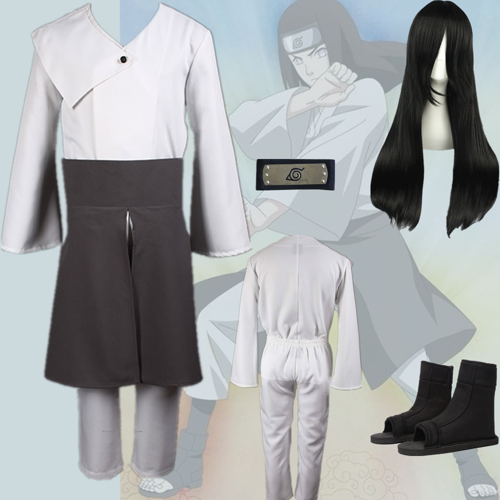 动漫Cosplay服饰火影忍者日向宁次装2代万圣节圣诞节角色扮演男装