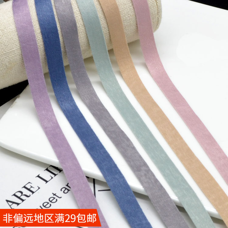 韩国进口柔光缎面丝带布带 DIY发卡手工发夹配件 森系耳环材料