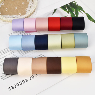 38MM韩版哑光棉质丝带 手作发饰头饰材料 DIY发卡顶夹饰品配件