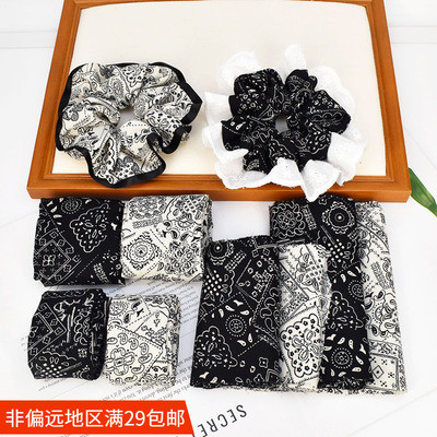 印花布筒子布条 手工发夹蝴蝶结diy材料 发饰大肠圈配件服装辅料