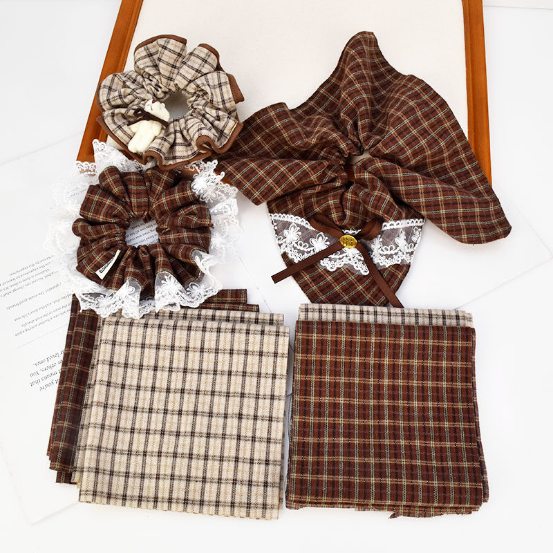 复古格纹布艺布条头饰大肠圈方巾发圈材料 手工diy发饰品服饰配件,饰品/流行首饰/时尚饰品新,其他DIY饰品配件,淘宝优惠券,粉丝福利购,淘宝优惠卷