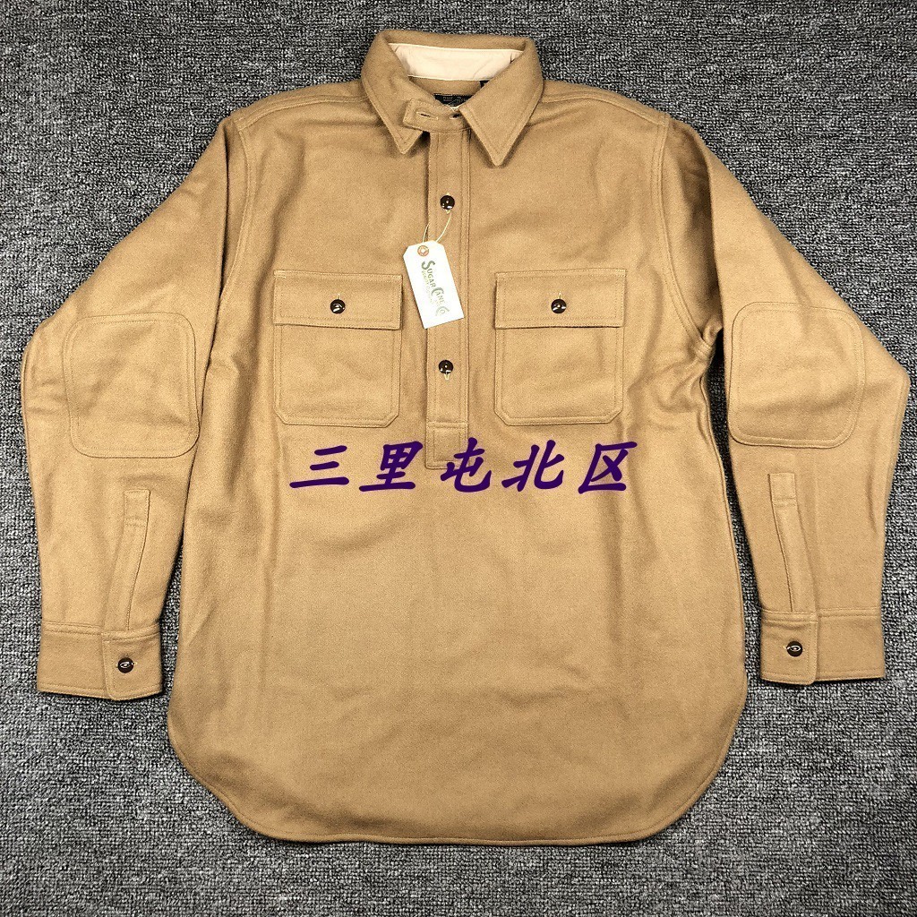 美式复古羊毛工装衬衫现货