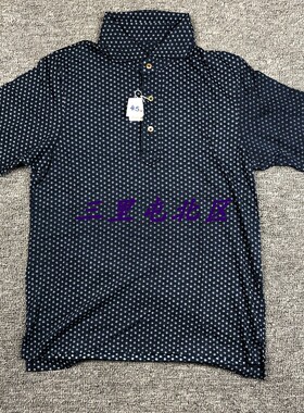 三里屯北区【现货】45R男款蓝染波点修身短袖T恤 日本制