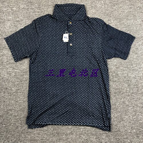 男款蓝染波点修身短袖T恤现货