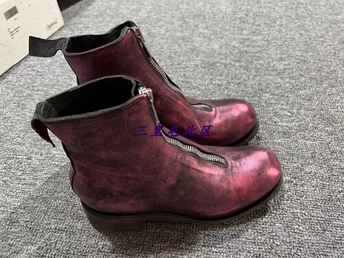 GUIDIPL1手工洗水做旧女靴