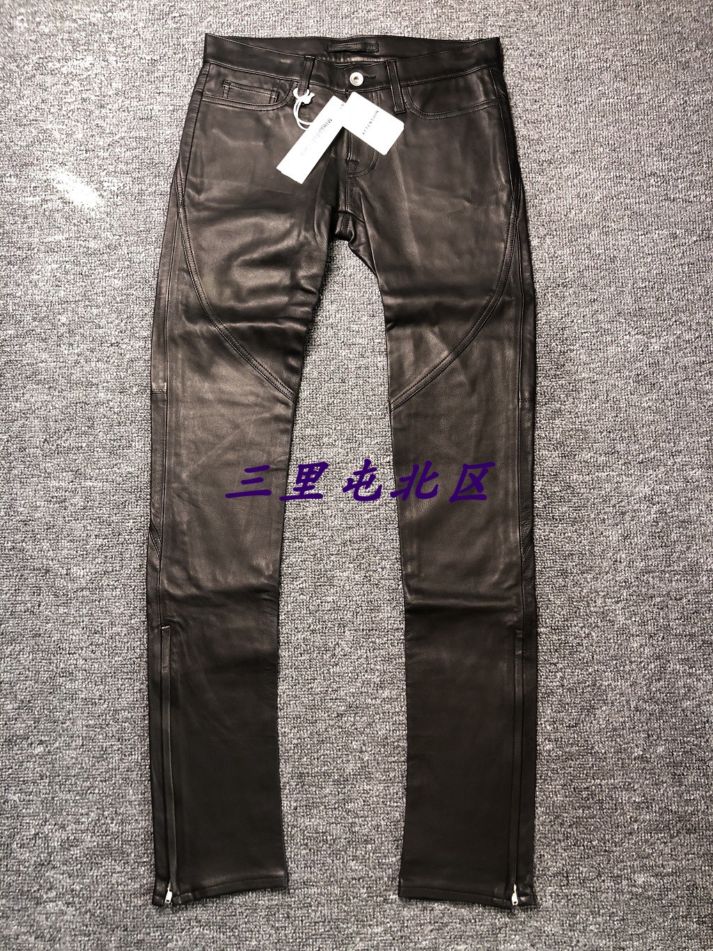 三里屯北区【现货】Mihara Yasuhiro三原康裕修身小羊皮裤 日本制