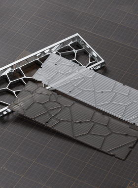 KBDfans Holy60透明磨砂PC匀光板CNC加工防尘 客制化机械键盘配件