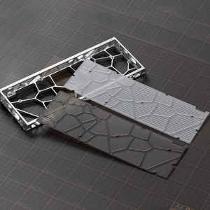 KBDfans Holy60透明磨砂PC匀光板CNC加工防尘 客制化机械键盘配件