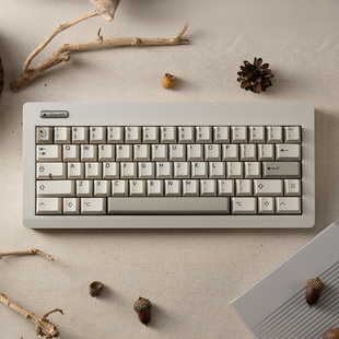 机械键盘二色键帽PBT材质原厂高度 gray浅灰色 PBTfans Pastel