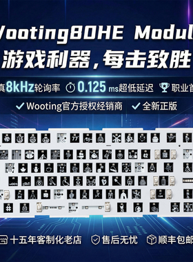 顺丰wooting80he modulepcb模块电竞游戏键盘模组改装满改fps镂空