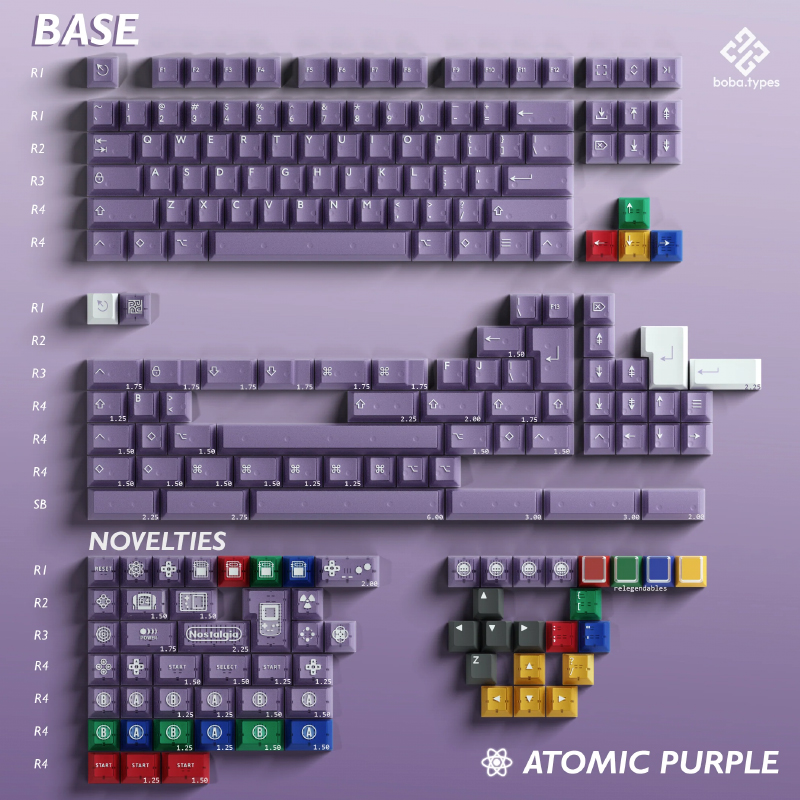 PBTfansAtomicPurple原紫键帽