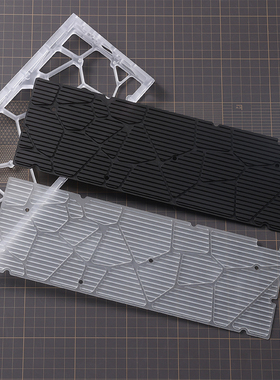 KBDfans Holy60透明磨砂PC底板 CNC加工防尘 客制化机械键盘配件