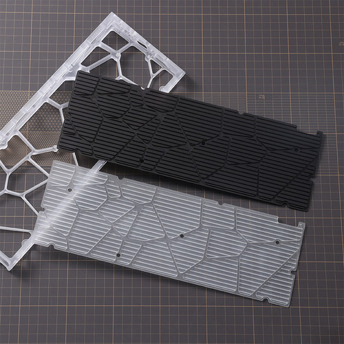 KBDfans Holy60透明磨砂PC底板 CNC加工防尘 客制化机械键盘配件