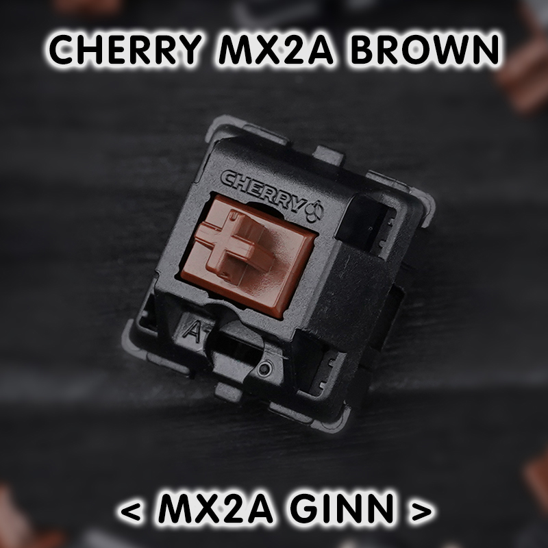 CHERRY MX2A-G1NN Brown樱桃茶轴段落轴机械键盘三脚开关自润