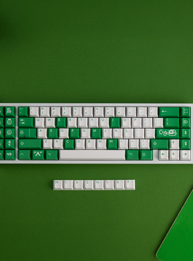 PBTfans Mischief恶作剧绿色客制化机械键盘二色键帽ABS原厂高度