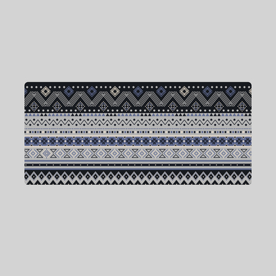 KBDfans费尔岛蓝色鼠标垫超大号桌垫客制机械键盘垫粗布游戏办公