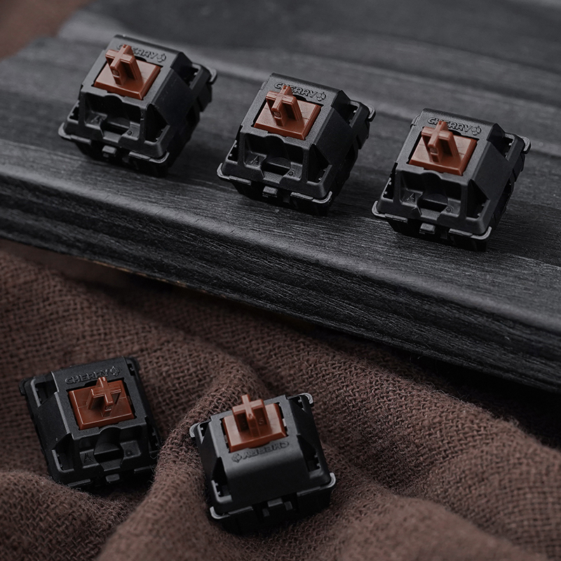 CHERRY MX2A-G1NN Brown樱桃茶轴段落轴 机械键盘三脚开关自润