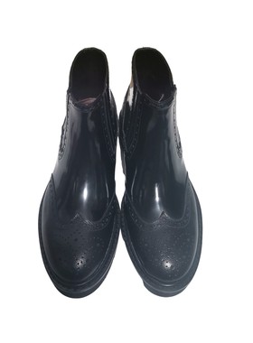 超低清货 公价5200 意大利原产 一线D 秋冬 手工 雕花切尔西短靴