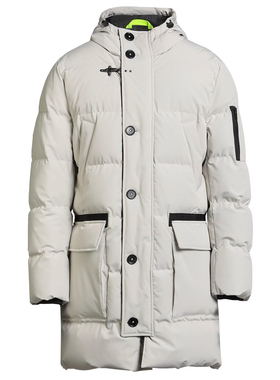 意大利高端一线 F 25秋冬 灰色 科技面料 著名经典羽绒服