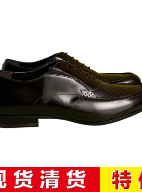 公价5880 意大利一线 ALBERTO GUARDIANI 春夏咖色头层牛皮牛津鞋