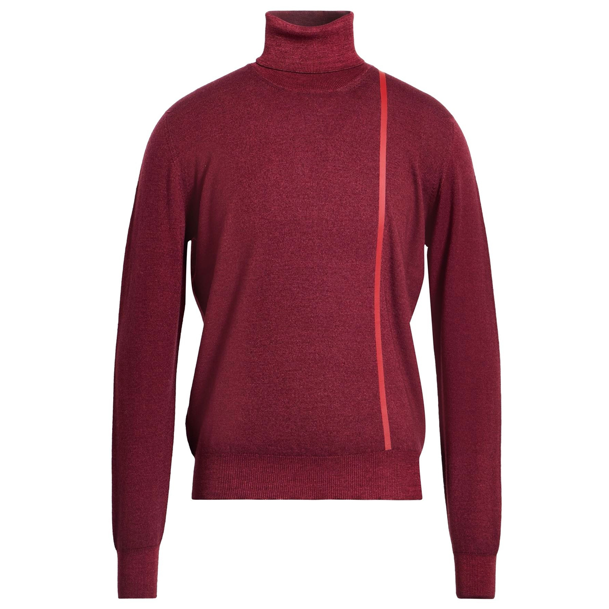 意大利高端一线针织 D 秋冬 深红色 纯羊毛 老钱风毛衣