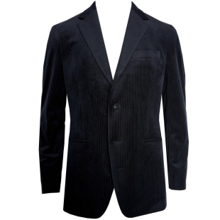 现货清货 深蓝色灯芯绒西服男 秋冬