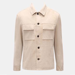 纳帕绒面小牛皮 商务 衬衫 调货 皮衣 四季 款 A男 意国原产