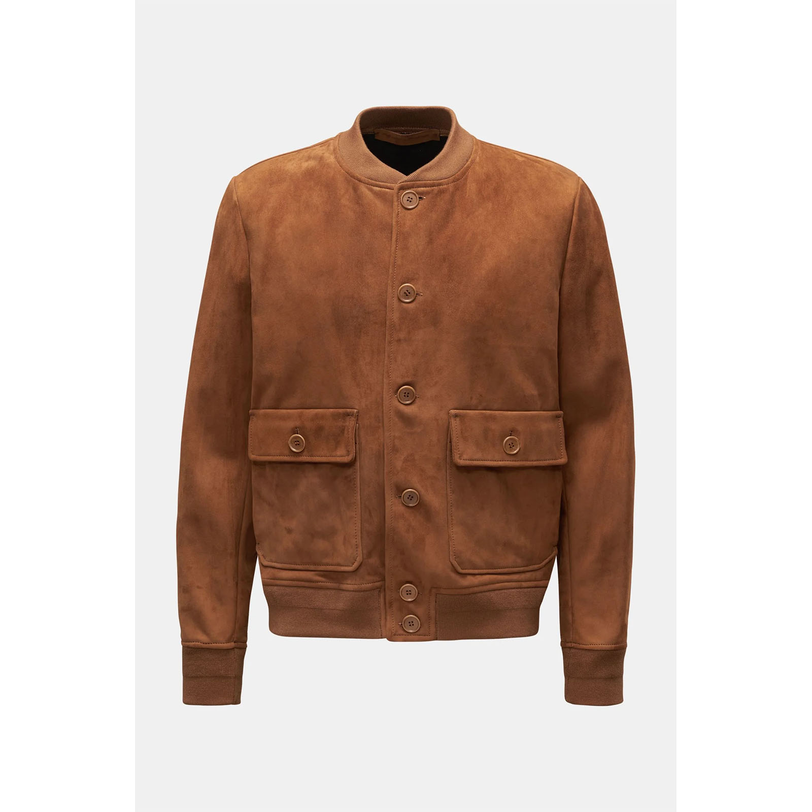 S 咖色麂皮绒羔羊皮 皮衣