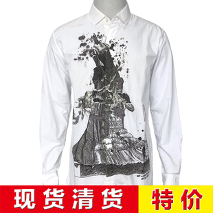 公价4800 衬衫 美国著名一线M 印染工艺白色纯棉长袖 四季 意大利产