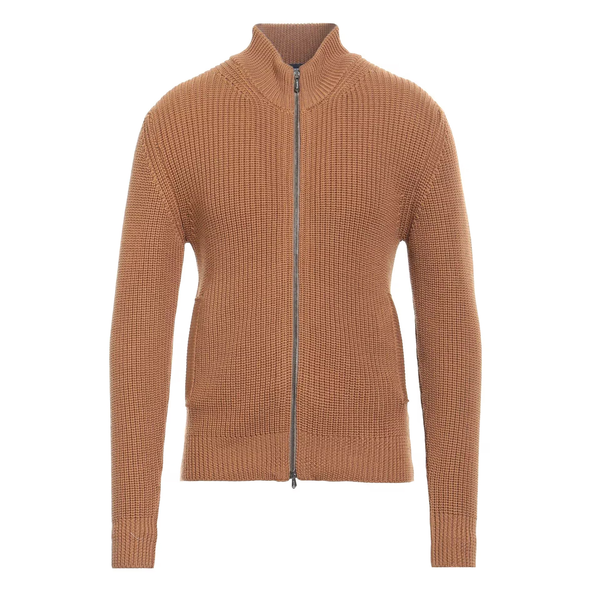 意大利高端一线针织 D 秋冬 咖色羊毛开身老钱风毛衣