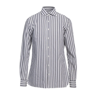 四季 条纹 衬衫 意国原产 D男 长袖 那不勒斯 商务正装 调货 海岛棉