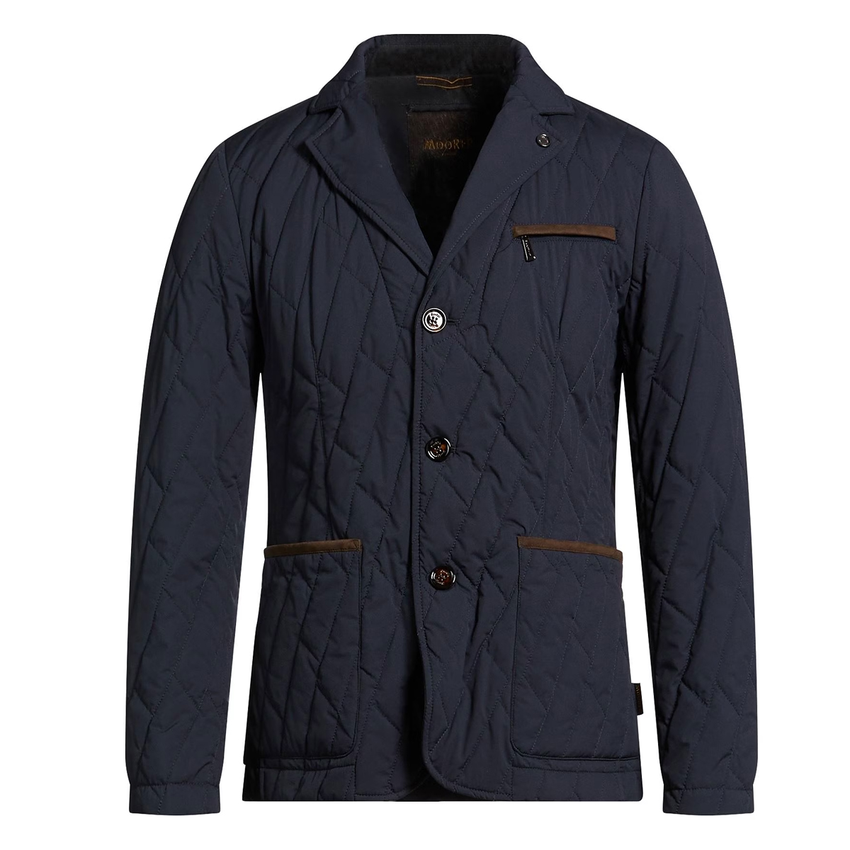 为法国H意大利K代工 羽皇M 秋冬 深蓝色 科技面料 夹克棉衣