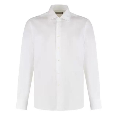 国内现货 意大利一线品牌 CANALI 四季 白色 棉质 长袖衬衫