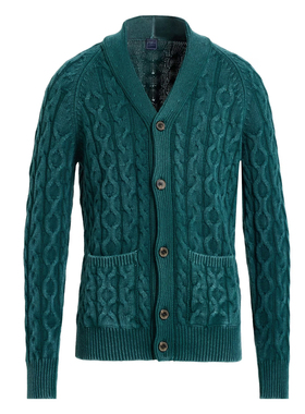 意大利产 醉鼎吉 仅低于LP COLOMBO 绿色扭花重工老钱风羊绒毛衣