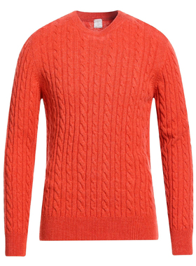 意大利产 小BC 经典一线 E 秋冬 橙色 山羊绒圆领毛衣