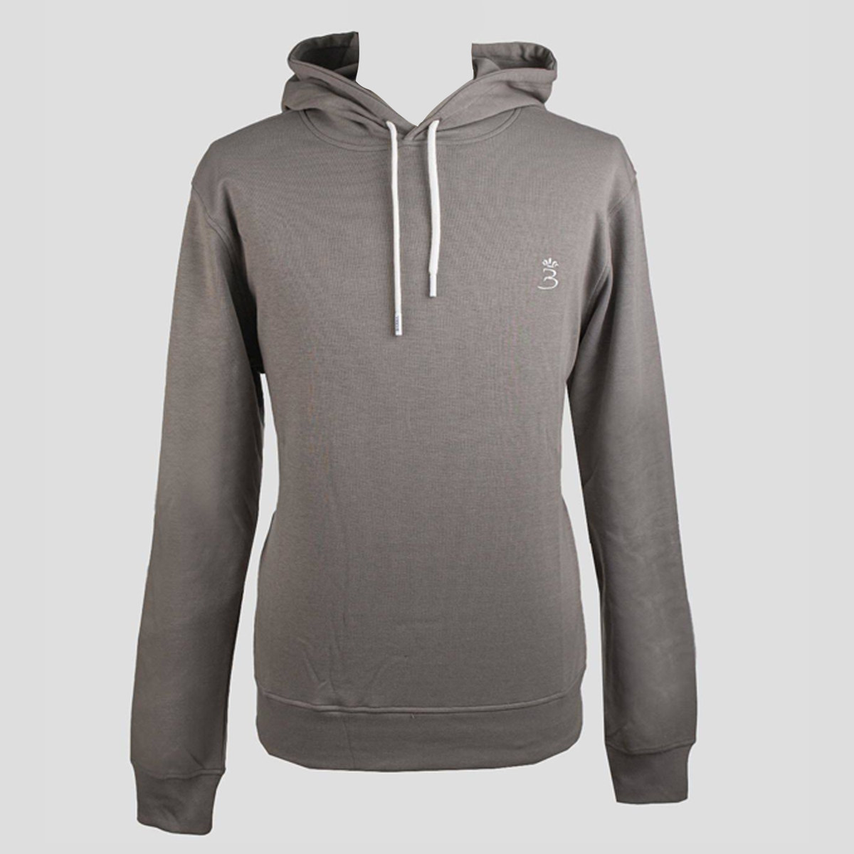 公价12200 意大利经典一线 B 春秋 灰褐色高品质匹马棉 连帽卫衣