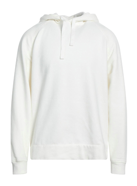 意大利顶吉 一线休闲 TEN C 秋冬白色下摆撞色标牌海岛棉连帽卫衣